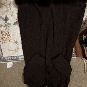 Lily & Taylor Couture Fur Lined Trench Coat